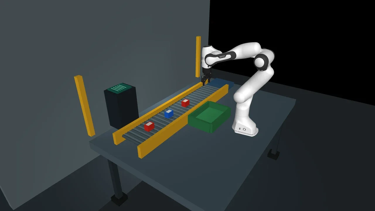 Factory starter, moving conveyor