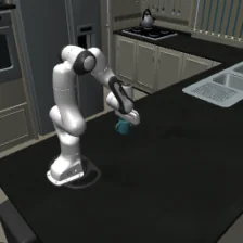 The 224 by 224 pixel camera frame the model received in the kitchen run