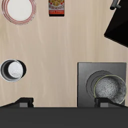 Wrist camera view the policy received, 256 by 256 pixels